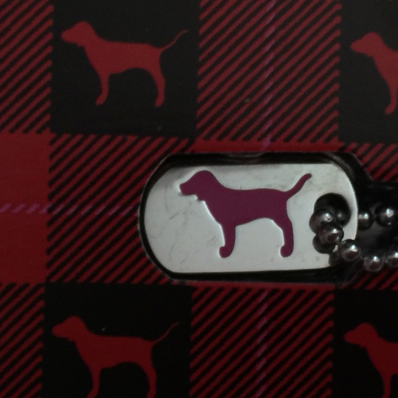 PINK Dog Tag Necklace Victoria's Secret Bling Hard to Find RARE - Picture 4 of 9